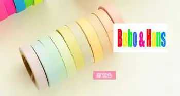 

New style light color rainbow deco. paper masking Tape Scrapbooking Decoration stationery Tape wholesale