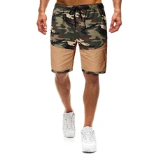 Летний модный комплект одежды с мужские повседневные камуфляжные троса ремень оснастки ветер Шорты