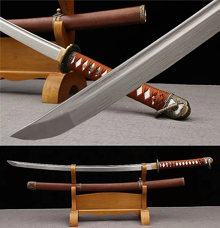 Japanese 98/Type Military Sword Samurai Katana Sharp Damascus Steel
