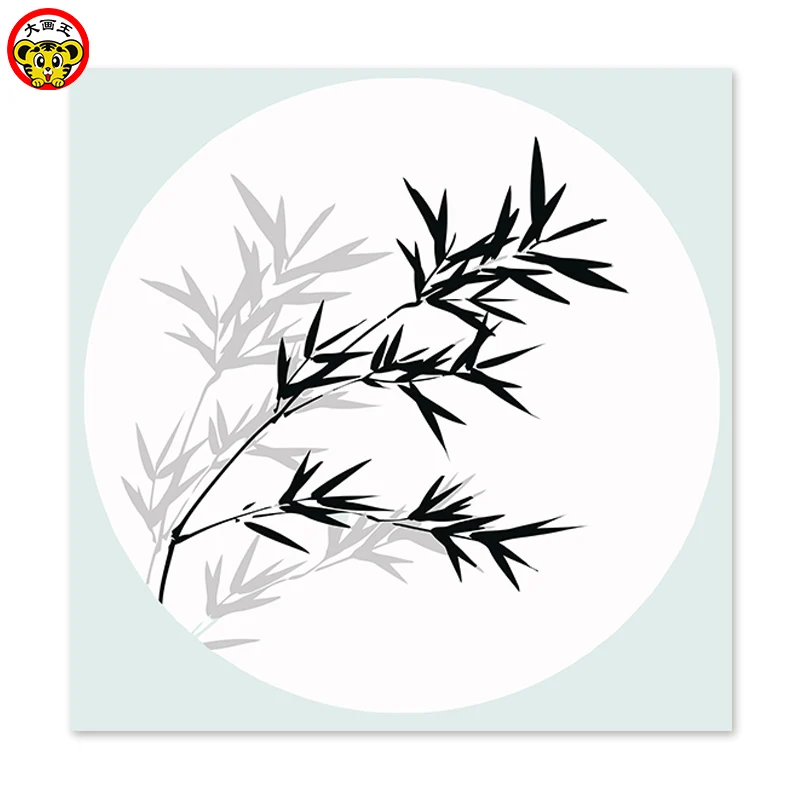 

painting by numbers art paint by number Bamboo leaves under the moonlight Draw on canvas Digital Painting Famous paintings Abstr