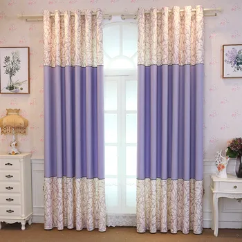 

Pastoral Living Room Curtain Kitchen Bedroom Window Curtains Blind Drapes Shading 70% Customize Product Simple Shading Curtain