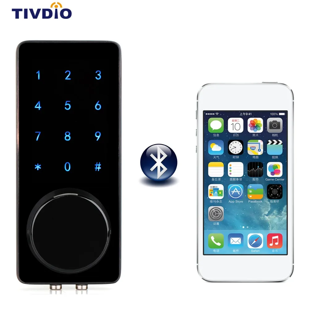 

Smart Lock Bluetooth Door Lock Enabled Keyless Home Entry with Your Smartphone F1400A