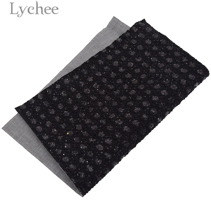 Lychee 1 шт. A4 Блестящий горошек искусственная кожа PU Ткань Высокое качество