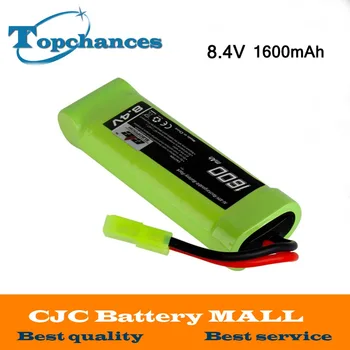 

High Quality 8.4V 1600mAh Ni-MH Flat Battery Pack with Mini Tamiya Female Connector Assembled with 16G Wire