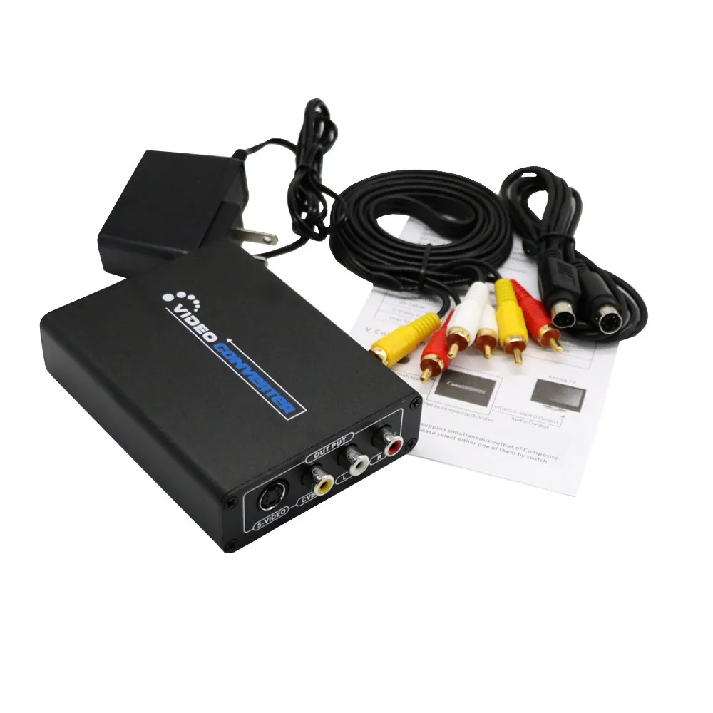 

HDMI to 3RCA AV CVBS Composite & S-Video R / L Audio Converter Adapter Upscaler Compatible with HDMI 1.3 and HDCP