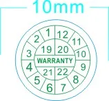 

Free shipping 5000pcs/lot Warranty sealing label sticker Egg shell stickers void if seal broken, fragile label,diameter 1cm