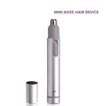 New Portable Electric Nose Hair Trimmer Nose Clipper Battery Powered Nose Ear Face Removal Shaving Hair Trimmer Shaver 2017 new manual washing vibrissa device wholesale mechanical nose hair trimmer shaving and hair removal hot