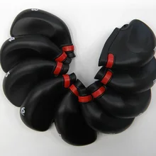 9 шт. в упаковке, ПВХ, резиновая клюшка для гольфа железная головка, чехлы, защитные головные уборы, 3-SW, подходят для всех утюгов, черный