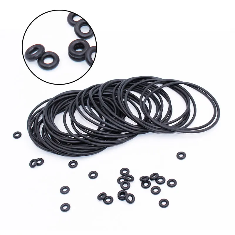 Rubber Ring NBR Sealing O-Ring 1.8mm Thickness ID1.8/2/2.24/2.5/2.8/3.15/3.55/3.75/4mm Nitrile O Ring Seal Gasket 50PCS/lot rubber o rings sealing gasket keycap o rings silicone o rings