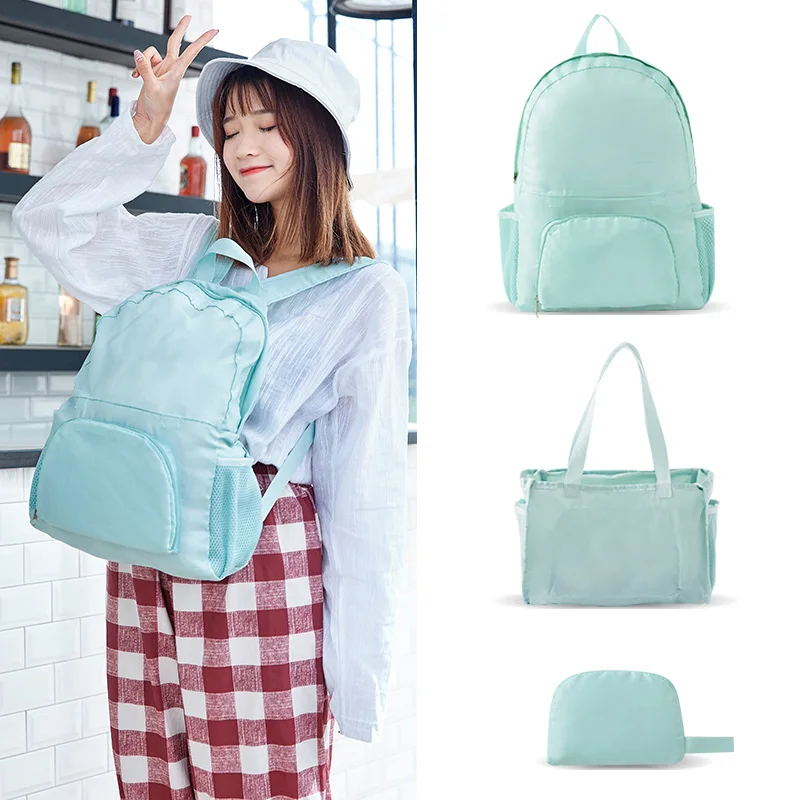 

New Multi-function Women Travel Backpack big capacity Folding bag For Mother Nylon Waterproof High Quality bags girl Rucksack