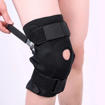 

Neoprene elastic rehabilitation angle dynamic patella knee support protector brace wraps hinges free shipping #ST8819