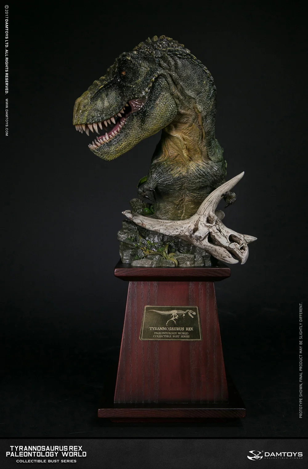 Коллекция статуй из мультфильма DAMTOYS MUS001A/MUS001B Tyrannosaurus T-Rex Bust PolyStone