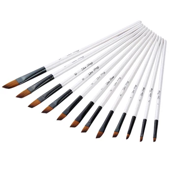 

12pcs Nylon brush Hair Wooden Watercolor Painting Brush Pen Set small water brush painter paint set paint brush set Art items