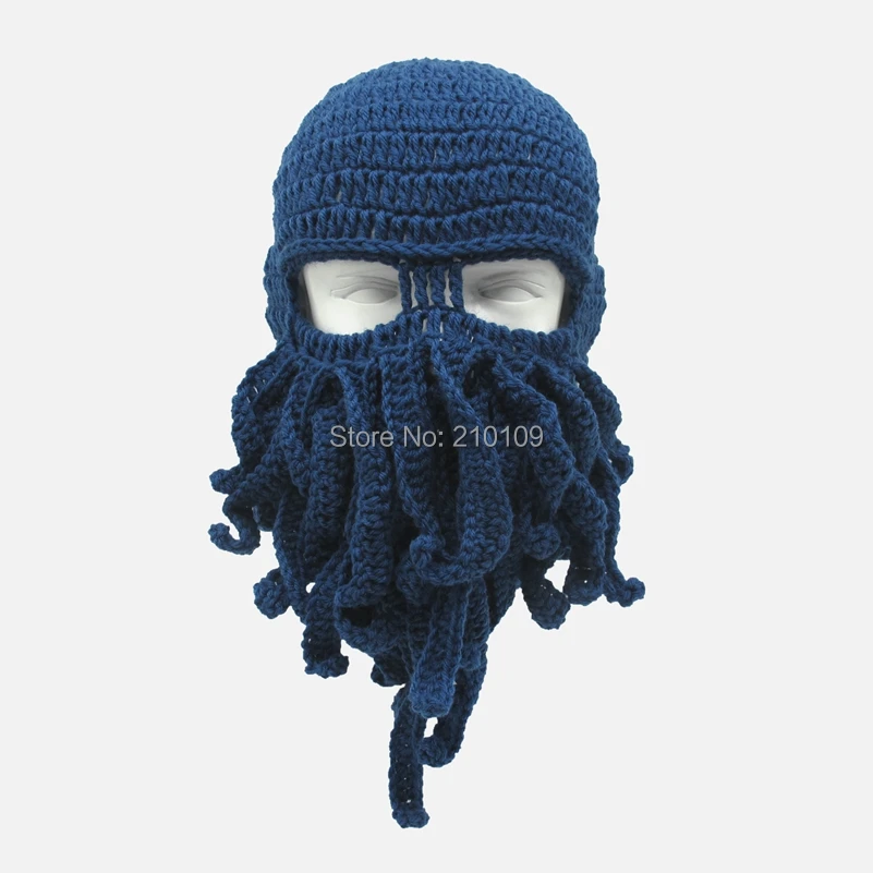 Mr.Kooky 50 шт./лот новинка ручная работа вязаная забавная шапка Cthulhu для бороды Зимняя