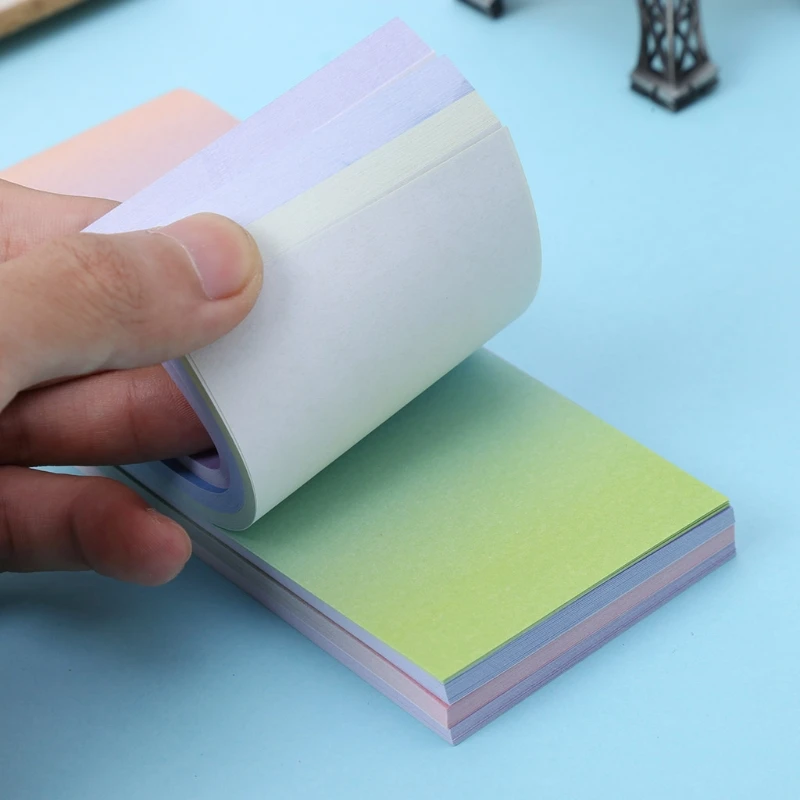 

Rainbow Memo Pad Paper Sticky Notes Notepad Stationery Note Stickers Bookmark
