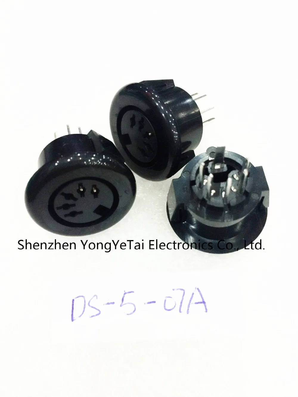 

Black DS-5-07A round five-pin S-video connector round 5-pin socket 5P 5-pin DIN socket holder free shipping