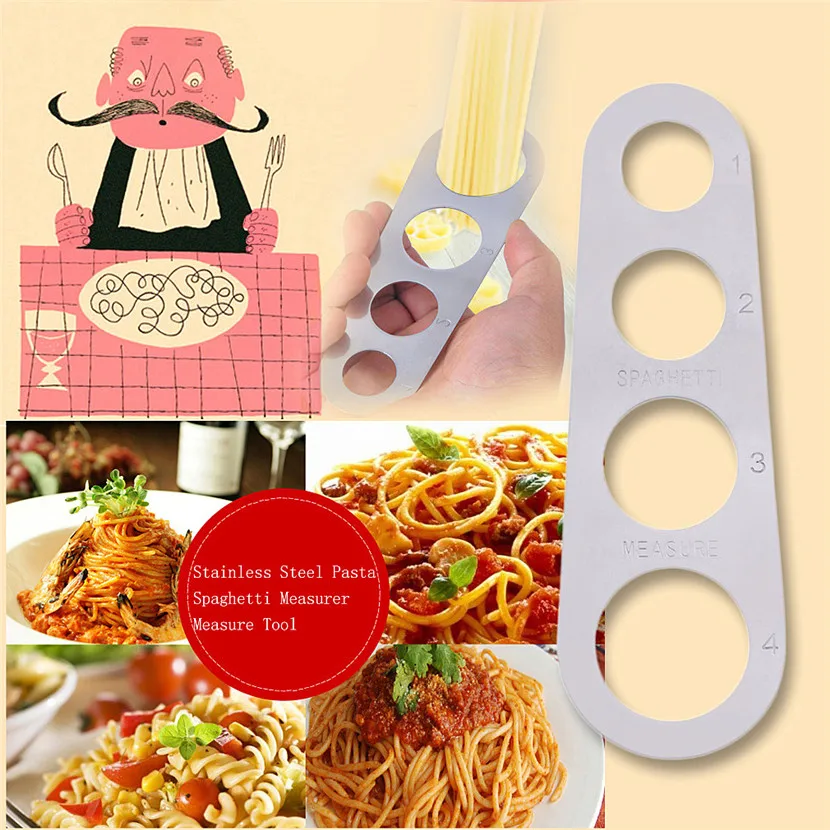 Silver Accurately And Easily Measures Stainless Steel Pasta Spaghetti