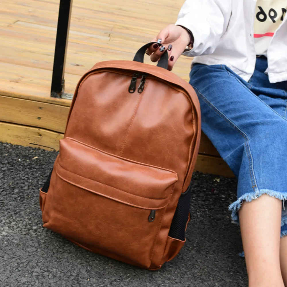 

New Leather Laptop Backpack Men Women Bag Mochila Feminina Mujer Escolar Kanken Bagpack Travel Fortnited Battle Royale Backpack
