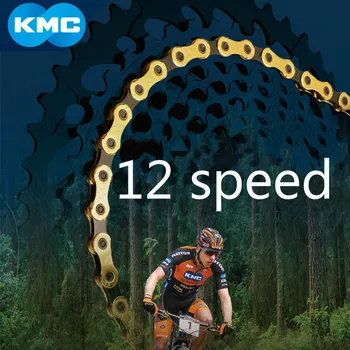 

KMC X12 gold Chain 12 Speed Mountain Bike Bicycle Chain Original X12 Silver MTB Road Bike 126L 12 speed 24 Speed Chains KMC X12