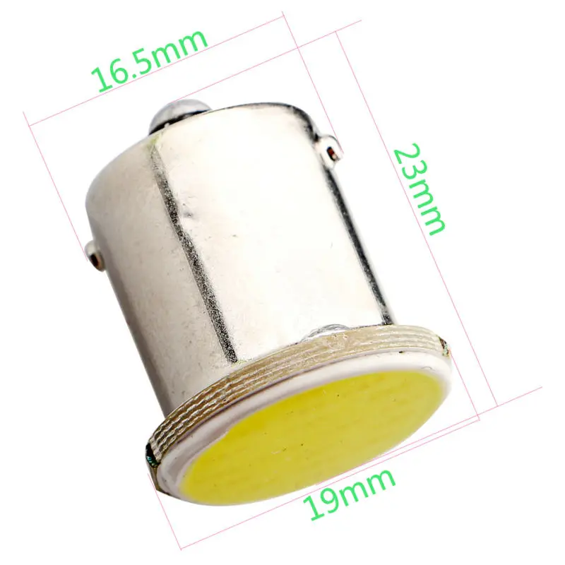 YM E-Bright 100 шт. S25 COB 18 SMD 18 Led 1156 BA15S P21W указатель поворота задние фонари, белые, желтые, красные, работающего на постоянном токе 12 В Led машинные огни