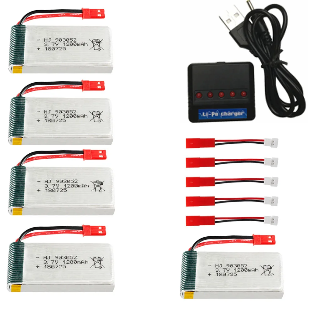 3.7v 1200*5jst+c-1