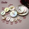 Niucky 9mm-12mm 2 holes High Quality Natural Akoya Pearl Shell Buttons T2 class Natural Shell Sewing Buttons S0101-051 5