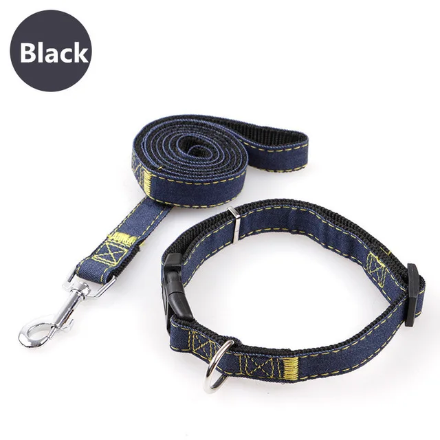 2017-Pets-Use-Dog-Leashes-Collars-Sets-New-Arrival-Strong-Jeans-Cloth-Line-Collar-Leads-Dog.jpg_640x640 (1)