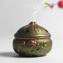 S антикварное украшение для дома керамическая катушка благовония горелка сандалового дерева ладан держатель лотоса офисная специальная Бытовая горелка