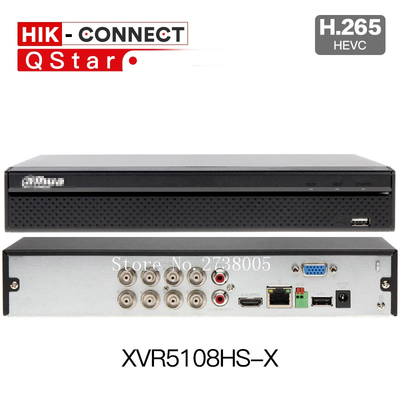 

Dahua H.265 XVR5108HS-X XVR5116HS-X 8CH 16CH Penta-brid 1080P Compact 1U Digital Video Recorder XVR support Multi-language
