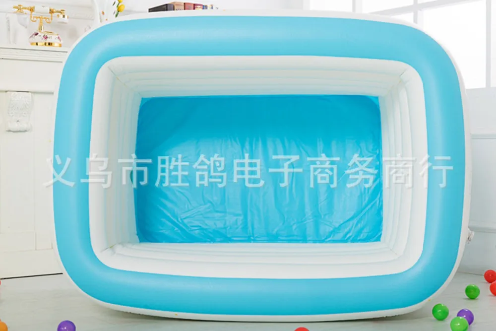 Новорожденного Портативный Ванна детские надувные утолщение Одежда заплыва океан пул ребенок ванна 5 слоев 143x105x80 см
