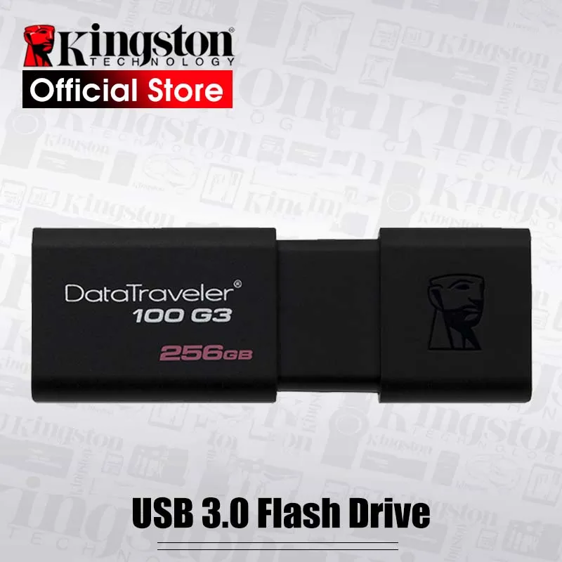 Kingston DataTraveler 100 G3 USB флеш-накопители 1256 ГБ USB 3,0 флеш-накопитель высокоскоростные флешки DT100G3 256 ГБ