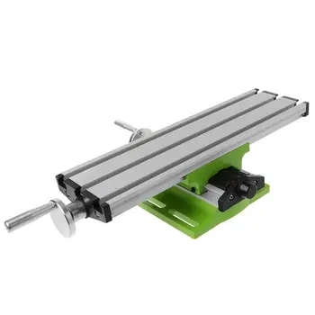 

Milling Machine Work Table Vise Portable Compound Bench X-Y 2 Axis Cross Slide Table for Bench Drill Press 12.2inches-3.54"