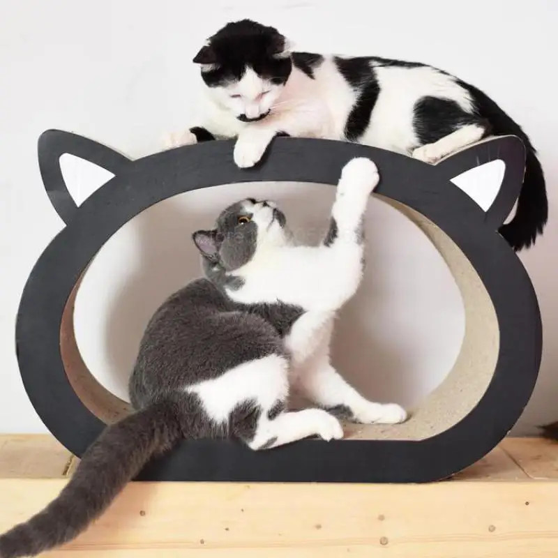 

Cat supplies cat head shape grab board large corrugated paper large cat scratch board claw claw toy
