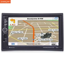 2din Auto Radio Player GPS Supporto di Navigazione Comandi Al Volante Bluetooth FM Videocamera vista posteriore che Dovrebbe Acquistare Separatamente