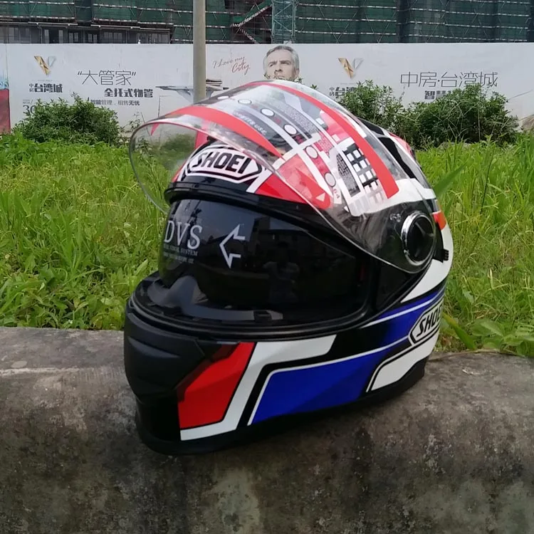 Мотоциклетный шлем с двумя линзами, шлем для беговых гонок, тепловой шлем для бега, полный шлем