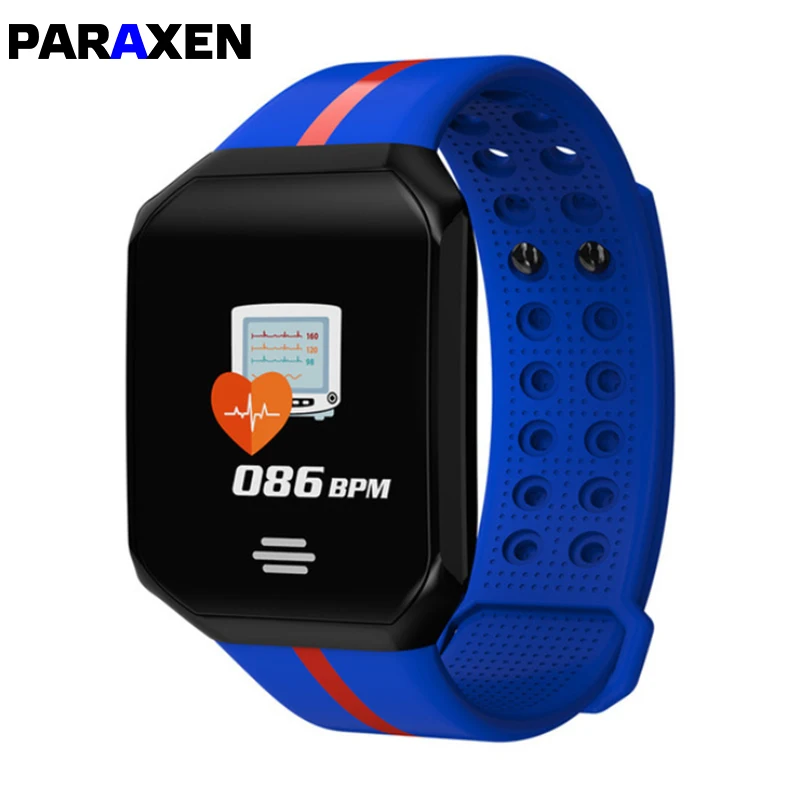 PARAXEN B07 умный фитнес-браслет, спортивные часы с пульсометром, водонепроницаемый браслет для IOS Android