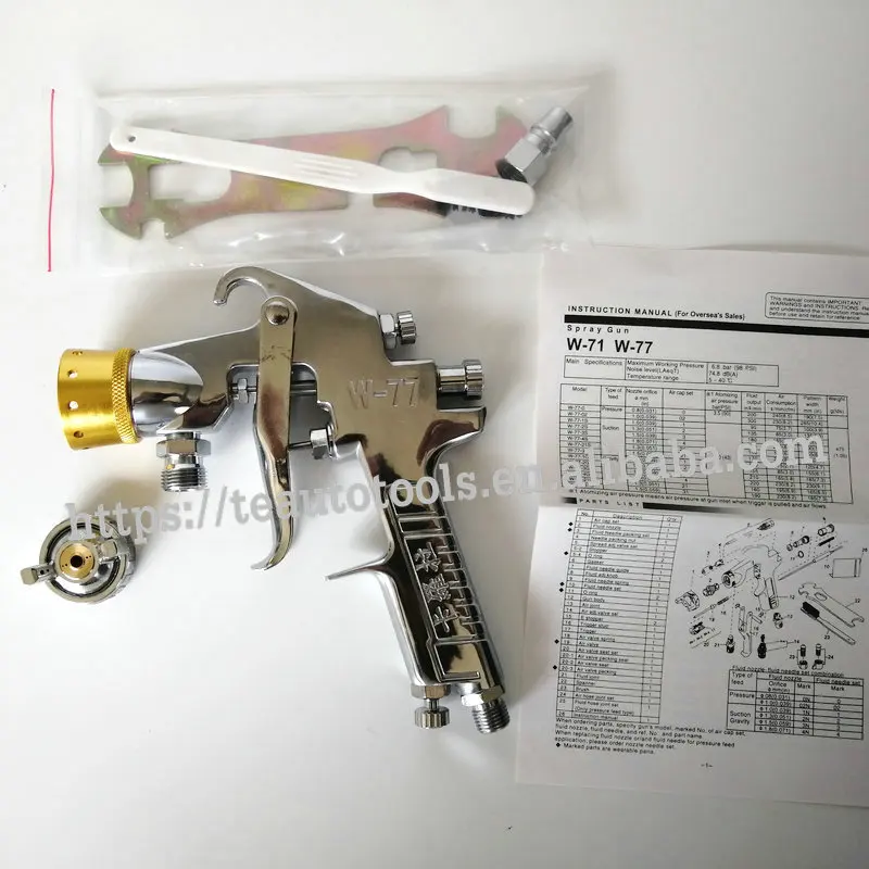 

3.0mm spray gun W77 for colorful pressure tank