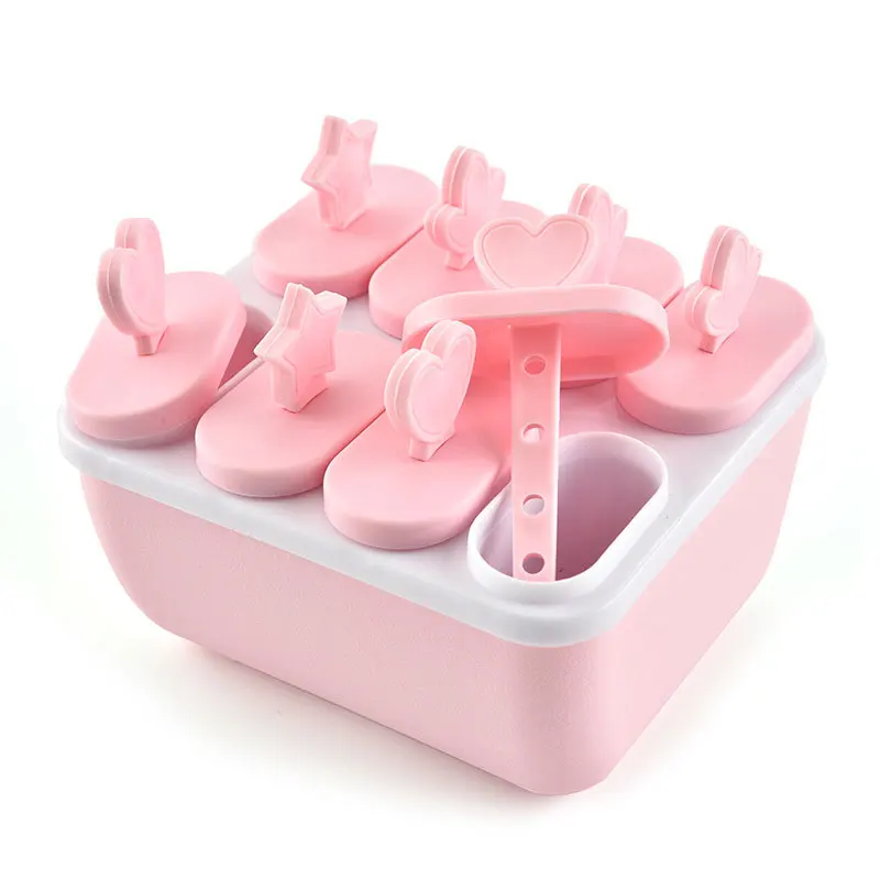 

Popsicle Ice Cream Mold Frozen Icecream Maker Ice Cube Mould Tray Pan Kitchen DIY Tools Frozen Sucker Popside Round Square HB