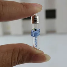 10 шт. 6 мм Tube Стрекоза формирование микрорельфа имени на рисе украшение в виде флакончика с металлической Кепки риса подвеска-флакончик Цепочки и ожерелья подвеска