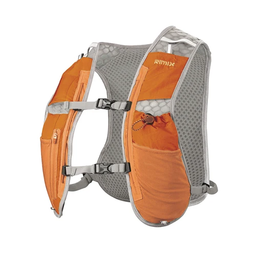 Рюкзак для бега, для мужчин и женщин, легкий рюкзак для бега, 5л, для марафона, фитнеса, гидратационный жилет, упаковка для спорта на открытом воздухе, походный рюкзак - Цвет: only orange backpack