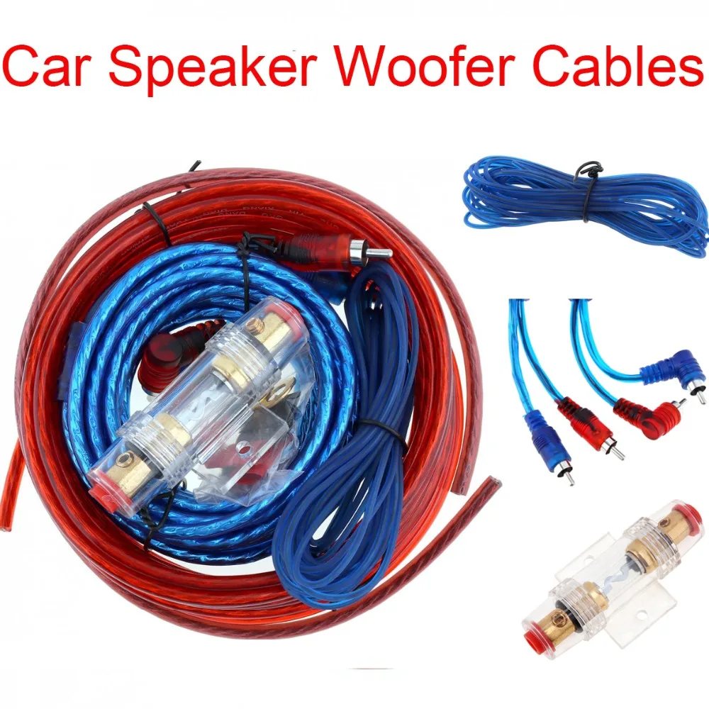 1 Set Of Car Power Amplifier Car Speaker Woofer Cables Car Power