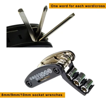 

Bicycle Multi Mini Repair Tool Kit Bike Multitools Pocket Tool QJS Shop