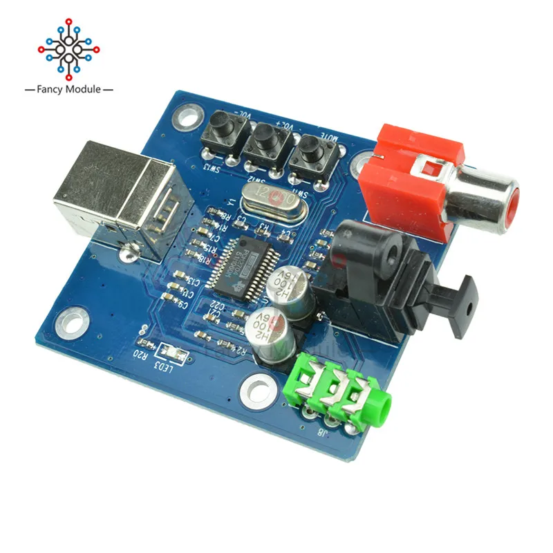 5 В USB HIFI PCM2704 DAC to S/PDIF звуковая карта декодер плата 3 мм аналоговый выход F/PC|dac pcm2704|dac
