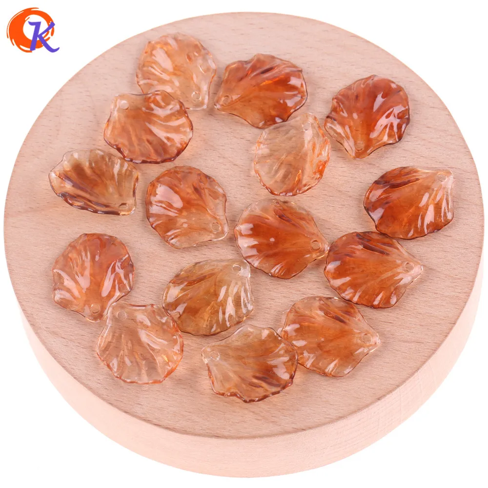 Cordial Design 17*20mm 500pcs Acrylic Beads/Jewelry Accessories/Hand Made/Imitation AmberEffect/Flower Bead/Earring Findings | Украшения и