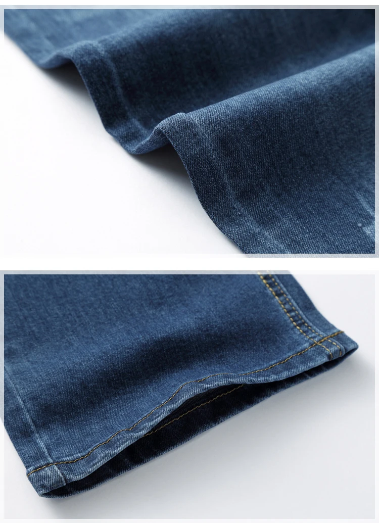 Новинка 2017 сезона стильные мужские джинсы Модная Повседневная однотонная добавления удобрений свободные супер большой код мужские джинсы