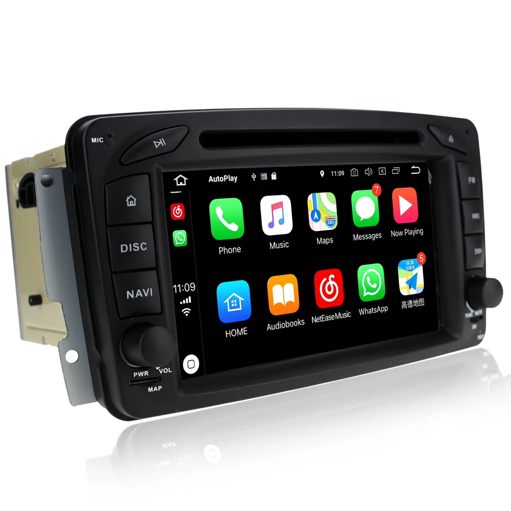 Sale Android 8.0 Octa Core Car DVD Player For Mercedes Benz C Class W203 S203 C180 C200 C220 C230 C240 C270 C280 C300 Car Radio GPS 1