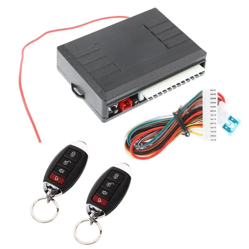 12V Alarm Systems Car Vehicle Burglar Alarm Central Door Lock Keyless