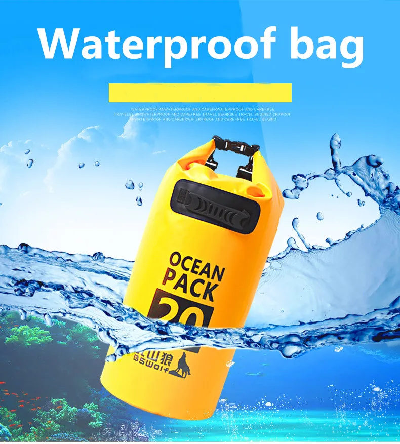 5L Outdoor Waterproof Bags Ultralight Camping Hiking Dry Organizers Drifting Kayaking Swimming Bags  (4)