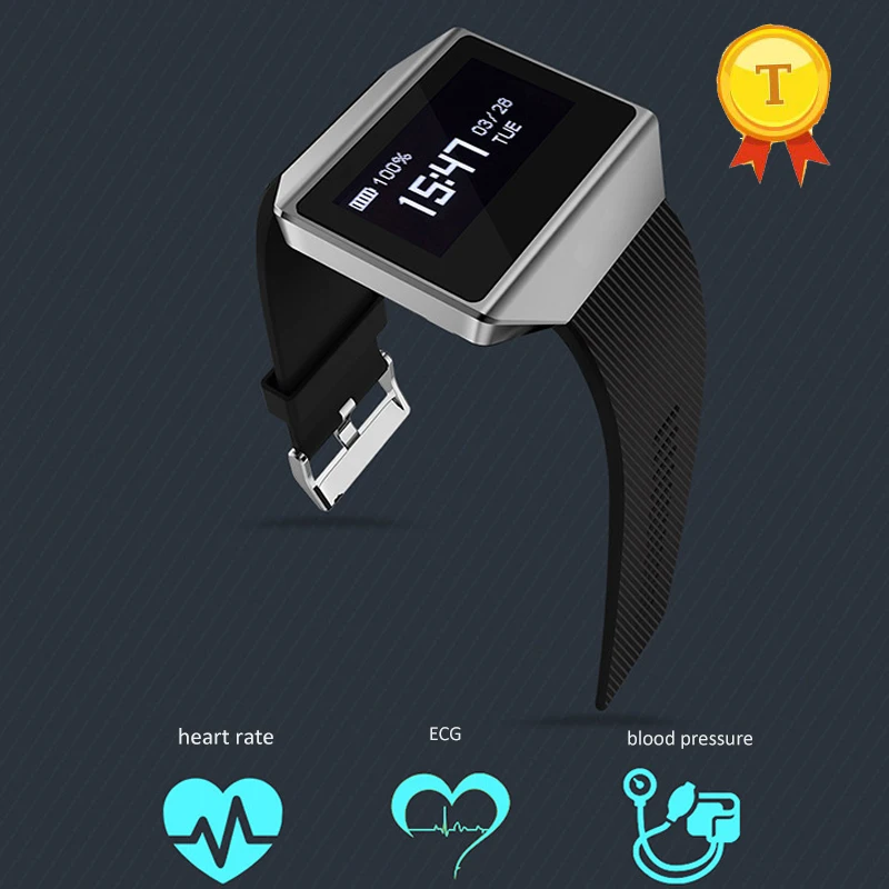 best real big screen ecg ppg Smart Bracelet Touch oled Screen smart Band Heart Rate Blood Pressure Sport band IP67 Waterproof