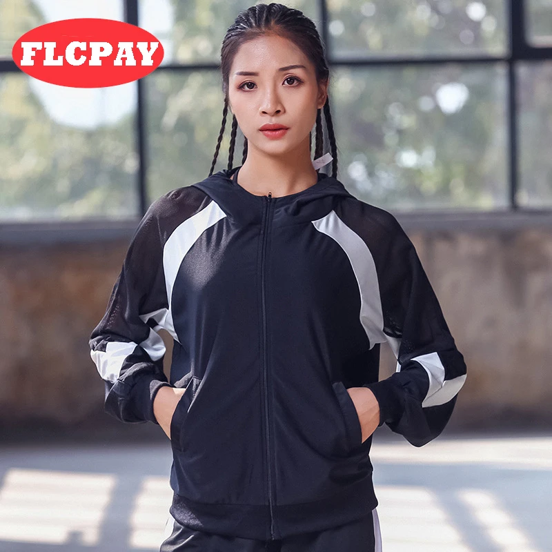Women Sport Sportswear Gym Jackets Hoodie Fitness Clothing Hoody Jersey